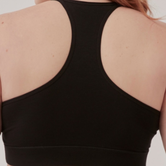 Pact, Organic, Black, Modern Racerback Bra, Medium, NWT - Picture 2 of 10